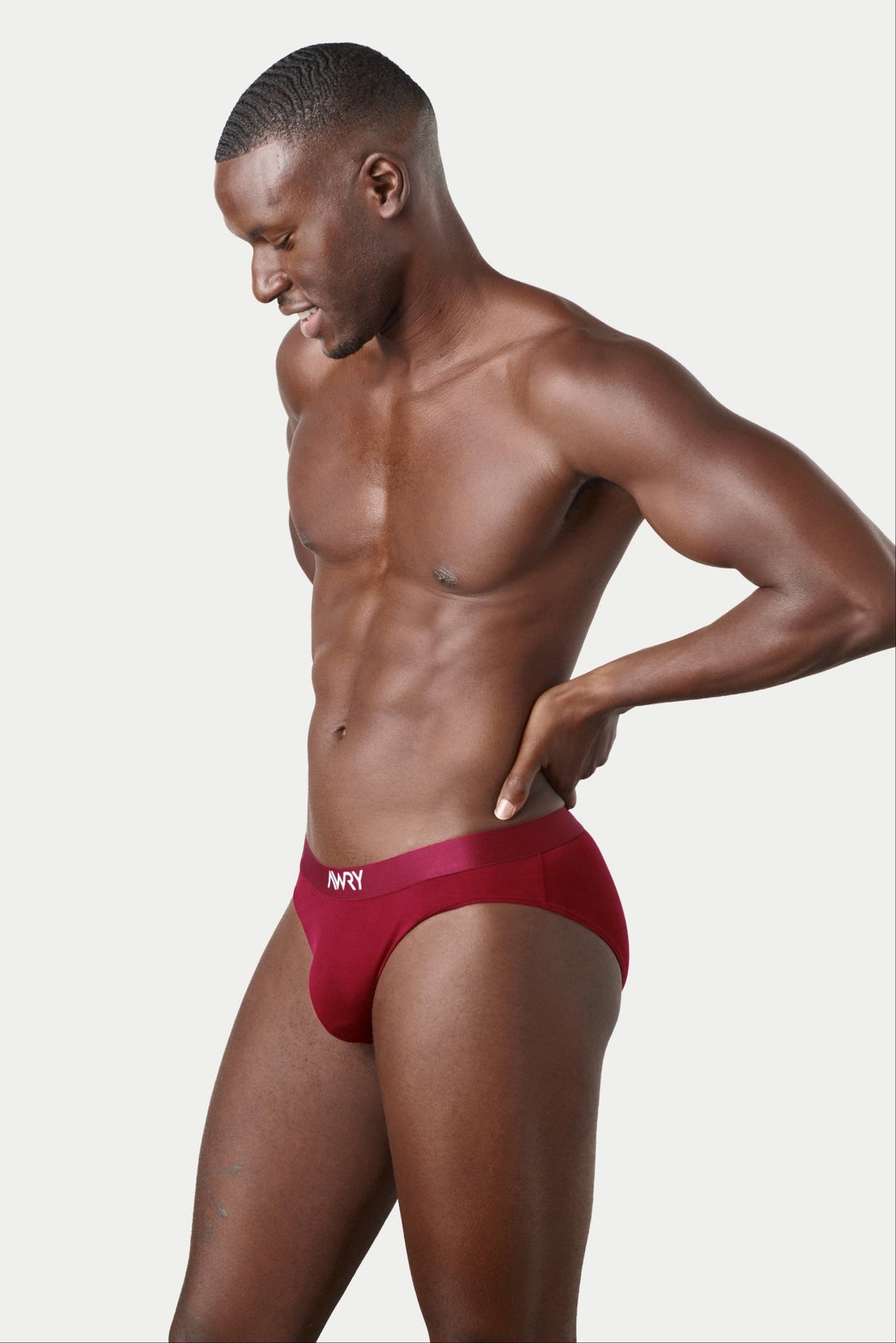 ESSENTIAL Slip Briefs - Burgundy - AWRY