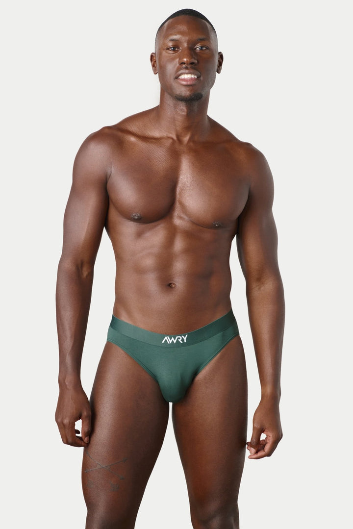 ESSENTIAL Slip Briefs - Green - AWRY