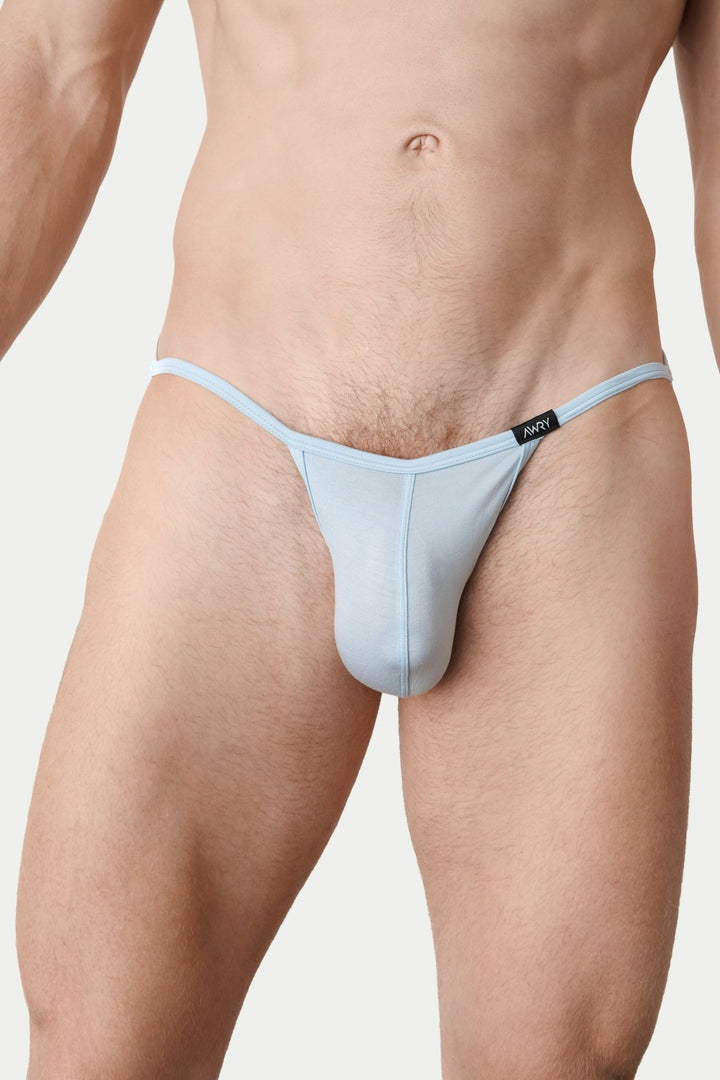 ESSENTIAL String Jock Thong - Light Blue - AWRY