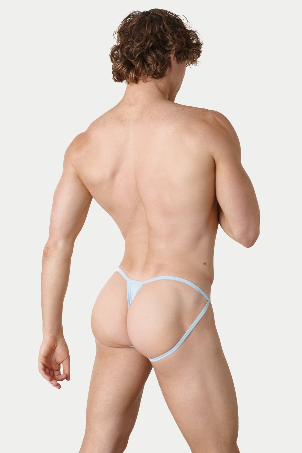ESSENTIAL String Jock Thong - Light Blue - AWRY