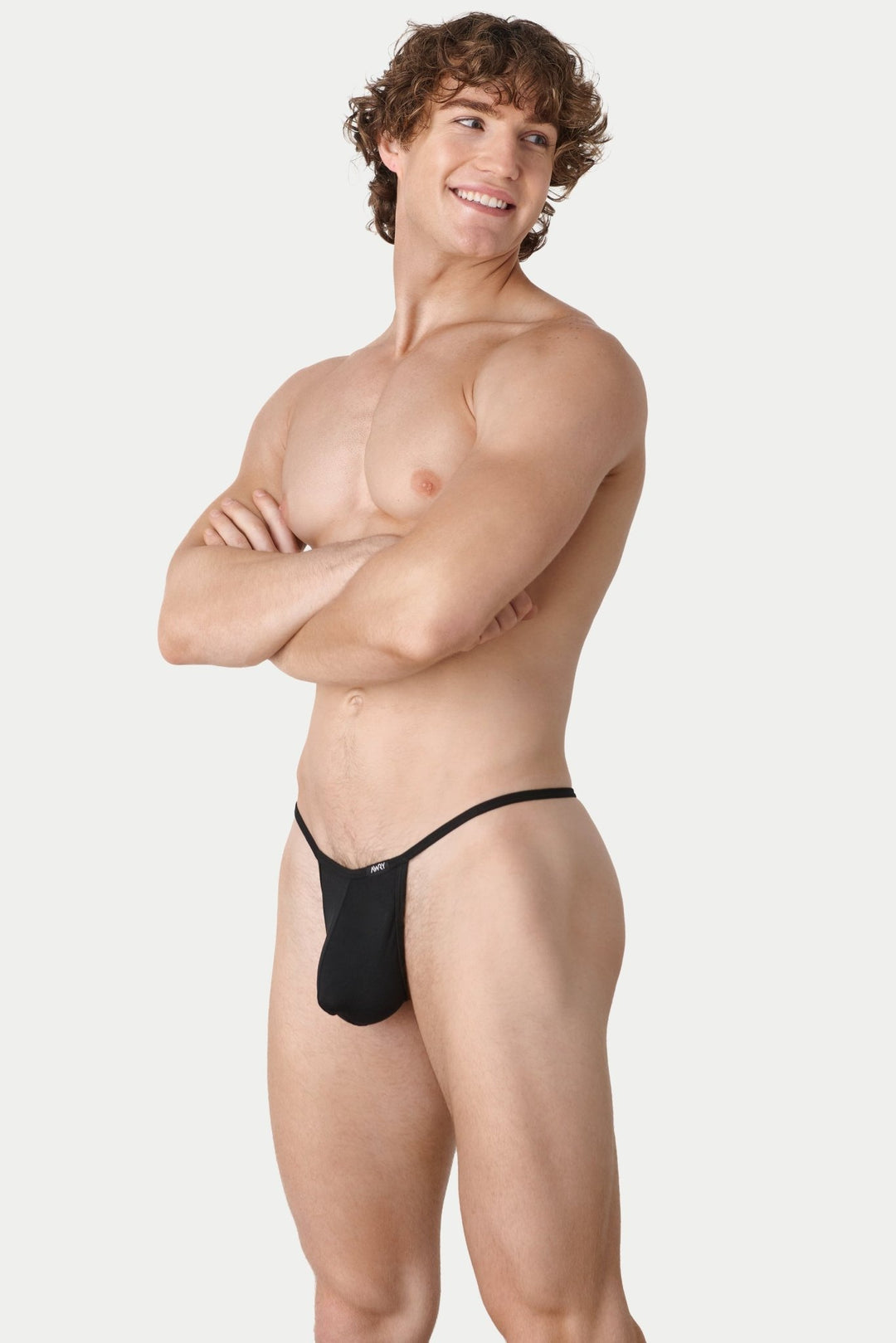 ESSENTIAL String Thong - Black - AWRY