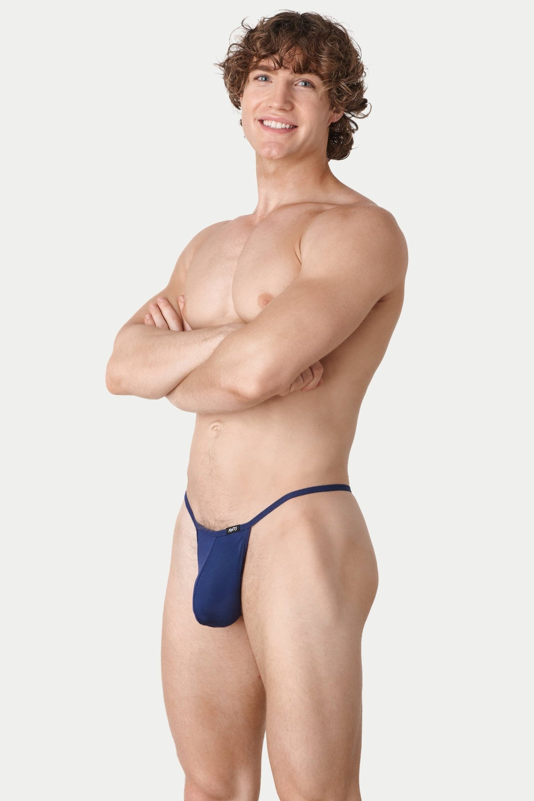 ESSENTIAL String Thong - Blue - AWRY