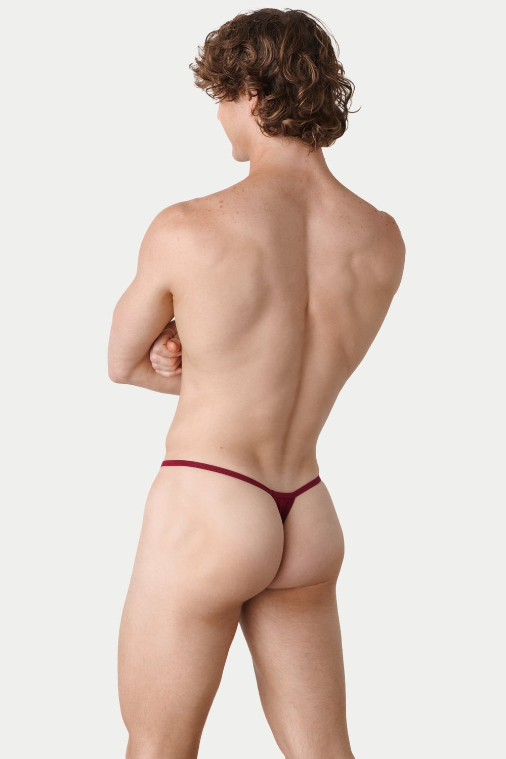 ESSENTIAL String Thong - Burgundy - AWRY