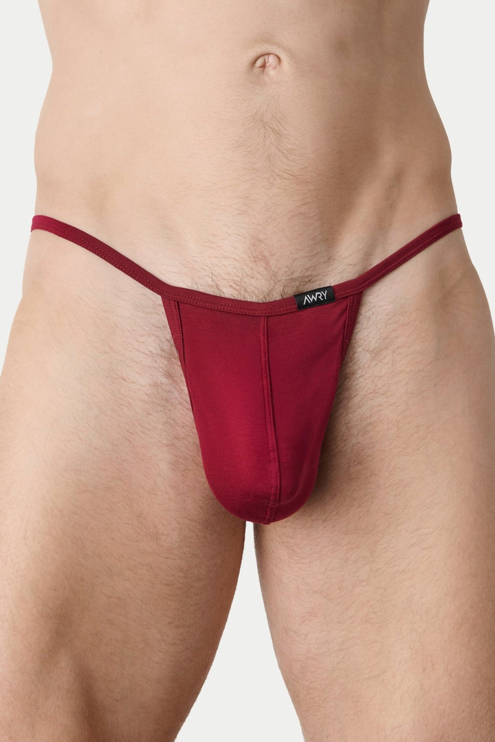 ESSENTIAL String Thong - Burgundy - AWRY