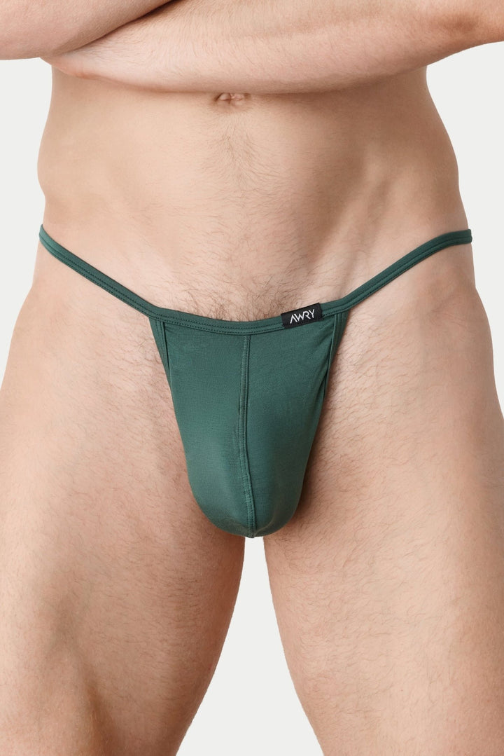 ESSENTIAL String Thong - Green - AWRY