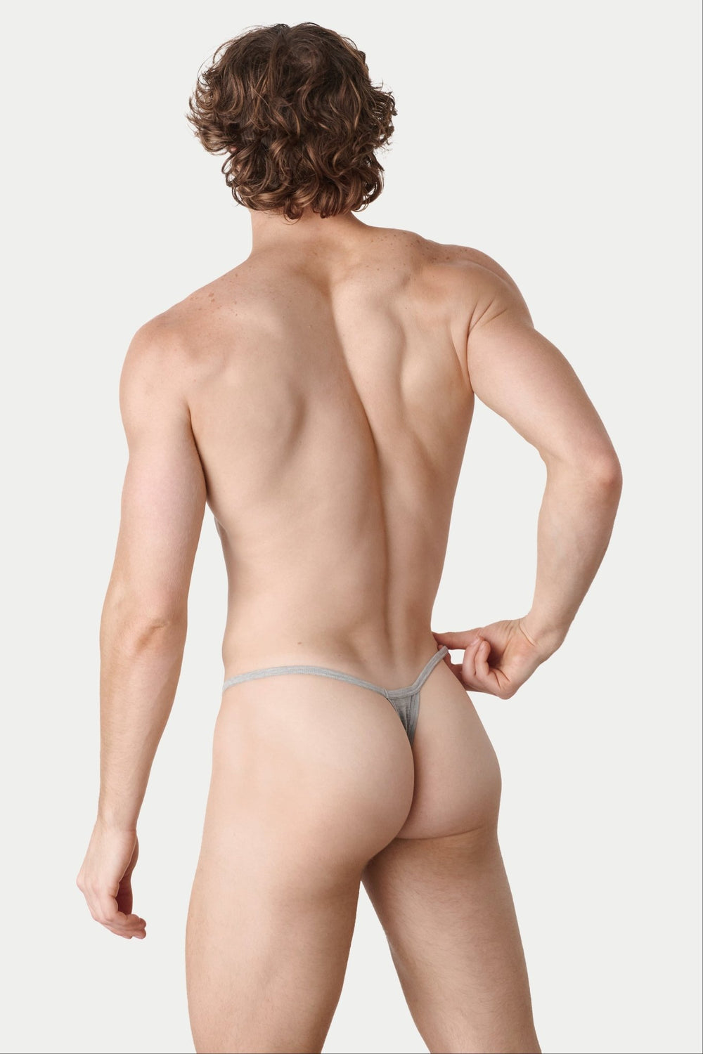 ESSENTIAL String Thong - Heather Gray - AWRY