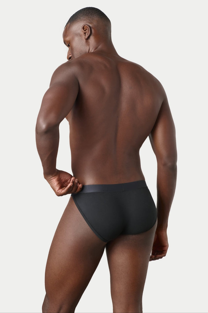 ESSENTIAL Tanga Briefs - Black - AWRY