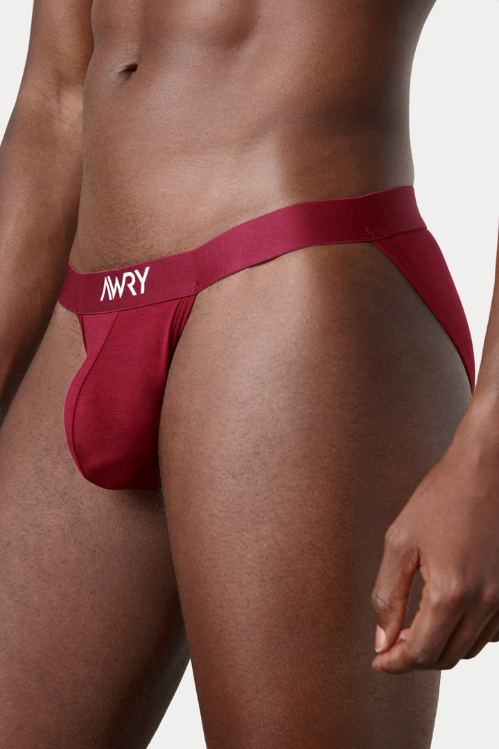 ESSENTIAL Tanga Briefs - Burgundy - AWRY