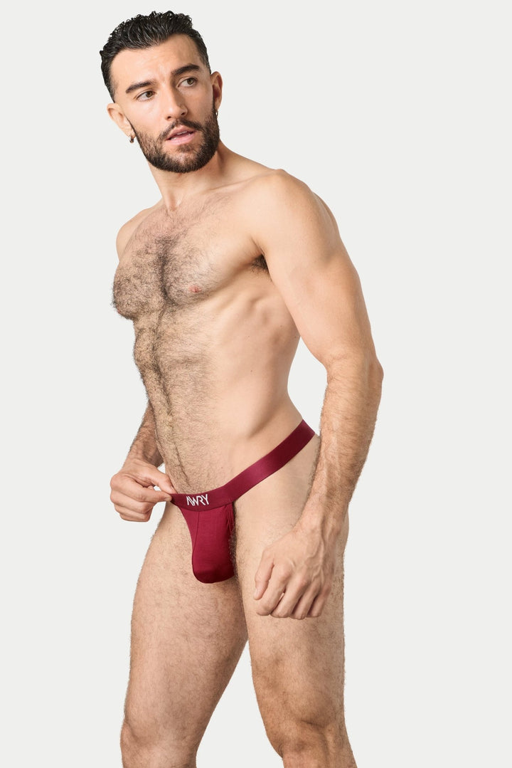 ESSENTIAL Thong - Burgundy - AWRY