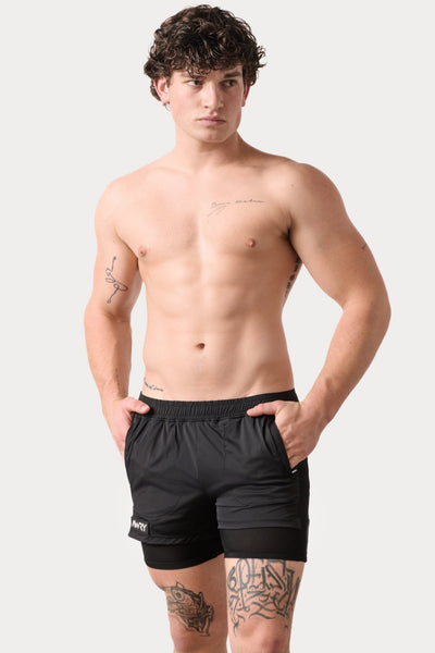 FLEX Shorts - Black - AWRY