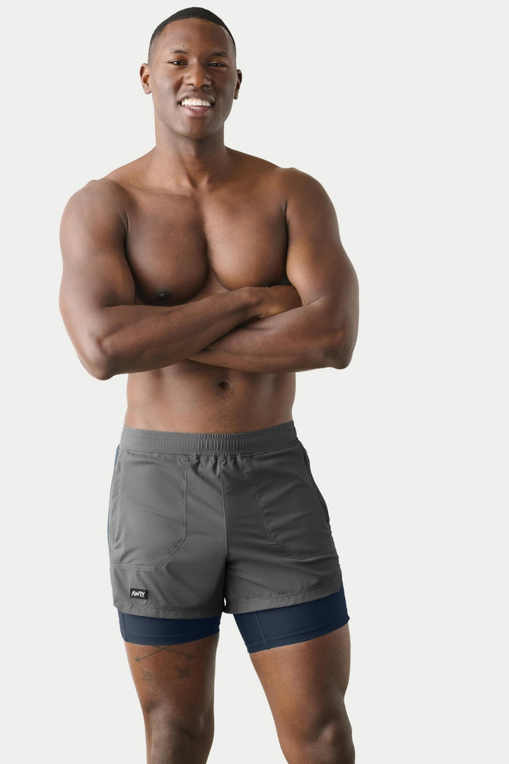 FLEX Shorts V2 - Anchor Gray - AWRY