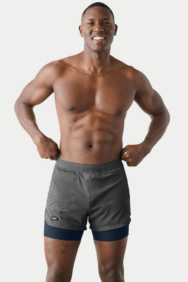 FLEX Shorts V2 - Anchor Gray - AWRY