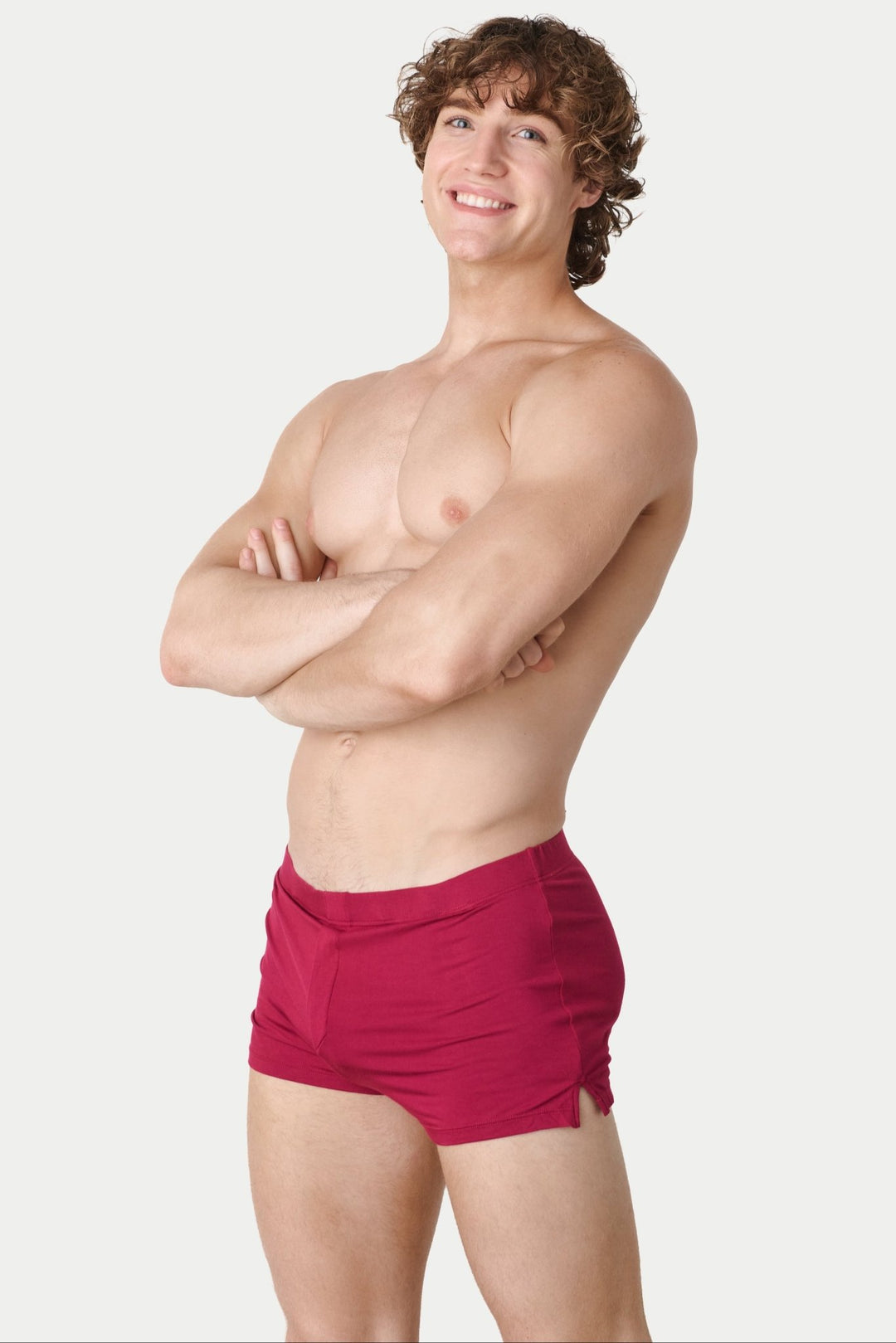 FUSION Jock Boxers - Berry Red - AWRY