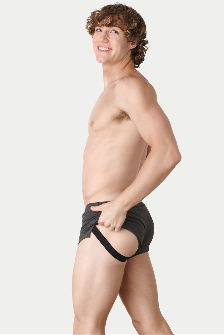 FUSION Jock Boxers - Dark Heather Gray - AWRY