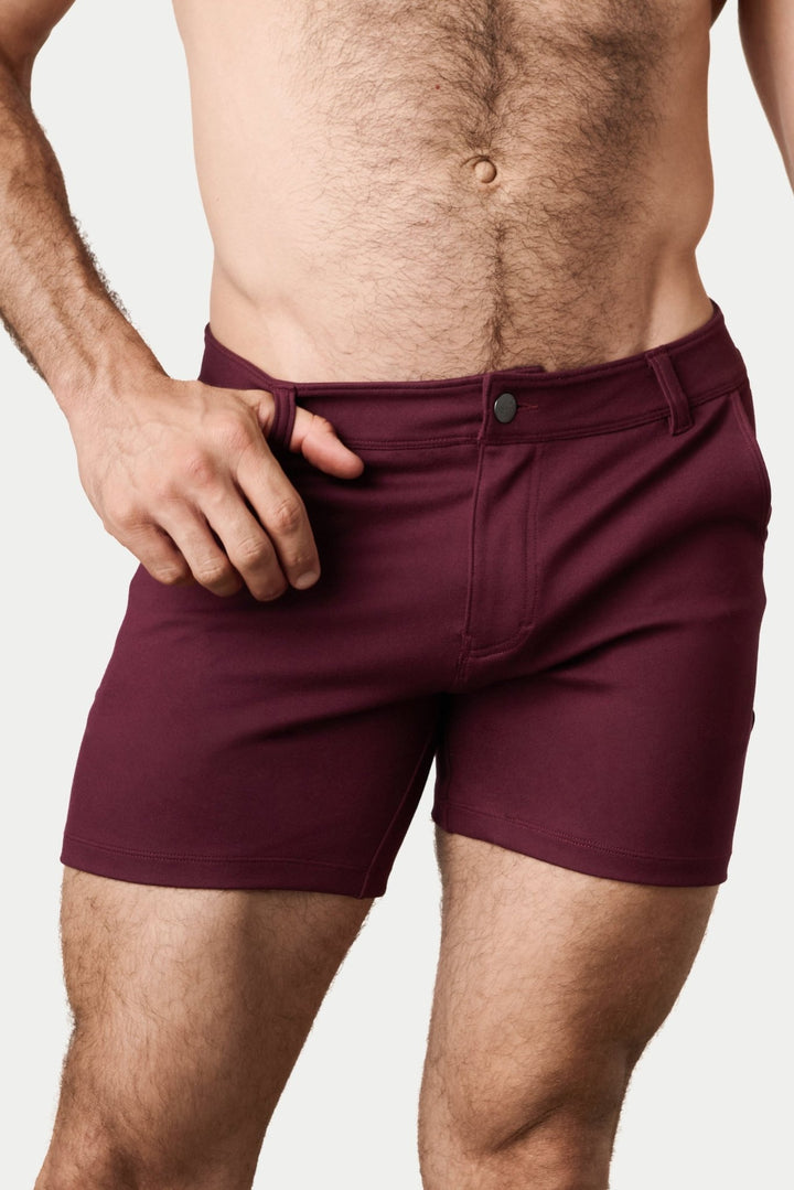 HAMPTON Shorts - Merlot - AWRY
