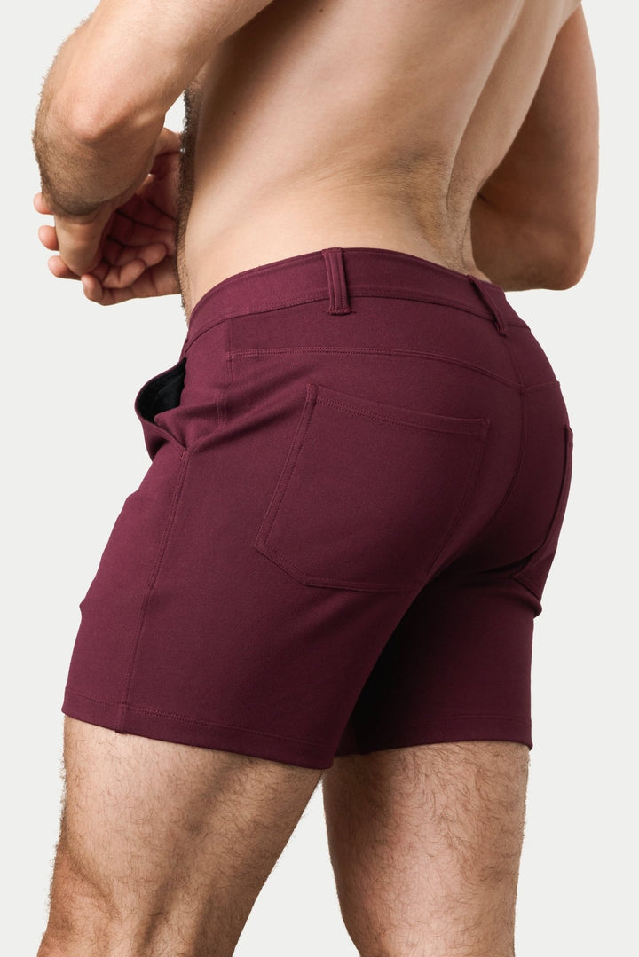HAMPTON Shorts - Merlot - AWRY