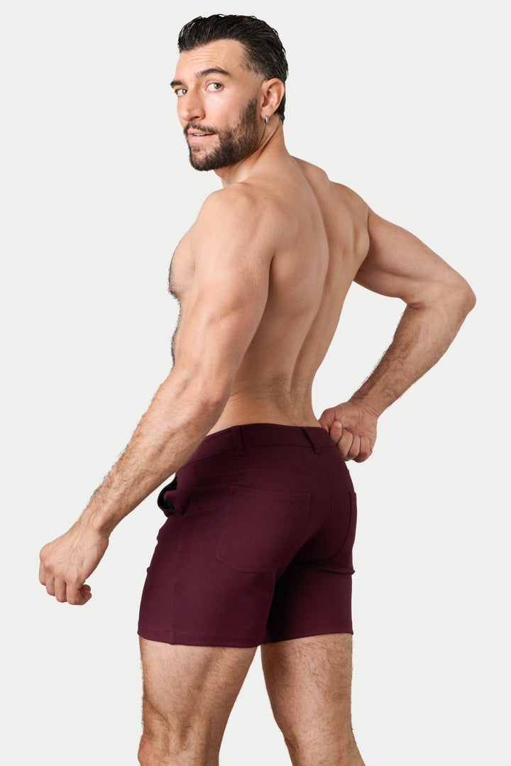 HAMPTON Shorts - Merlot - AWRY