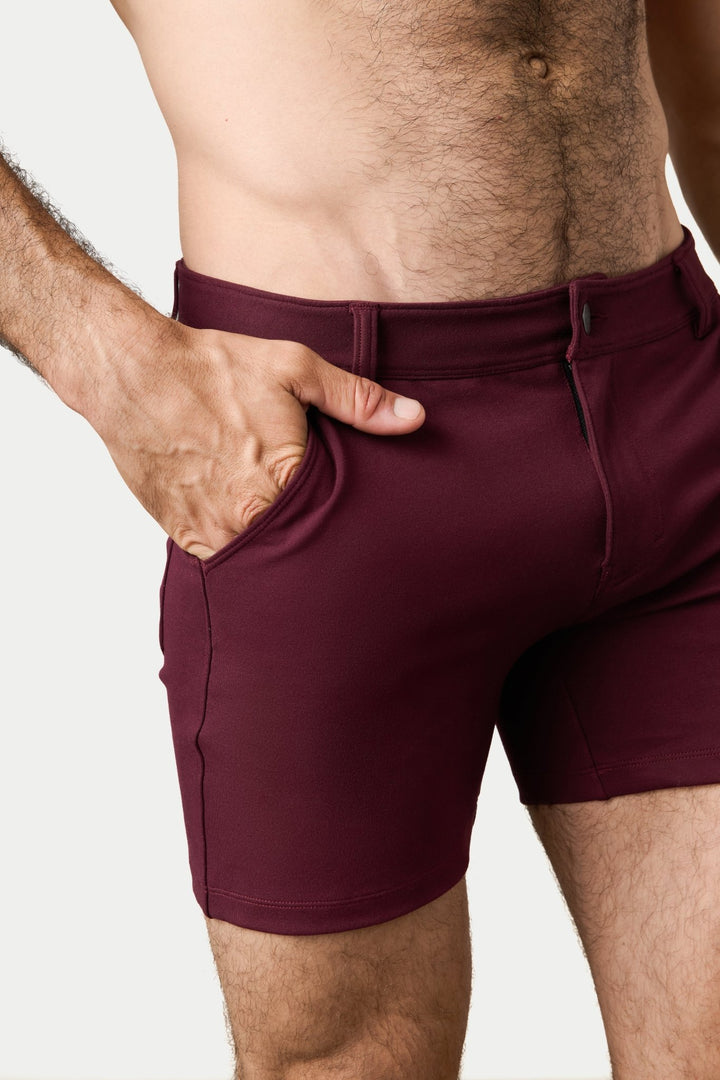 HAMPTON Shorts - Merlot - AWRY