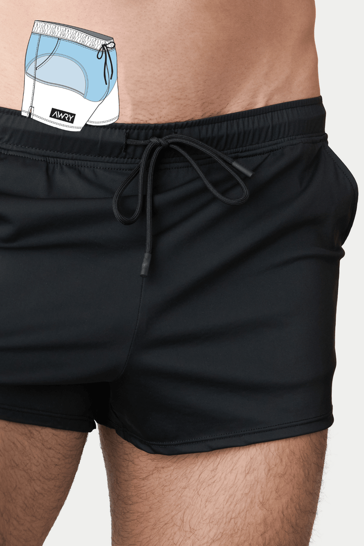 HYBRID Shorts - Black - AWRY