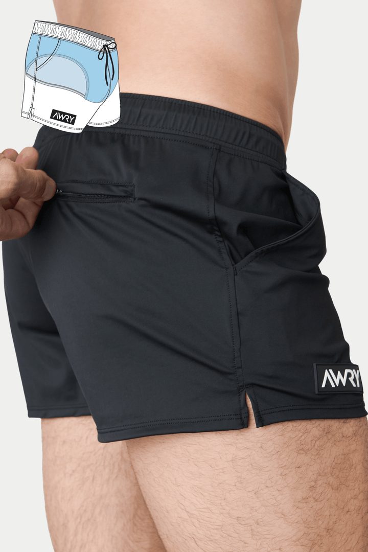 HYBRID Shorts - Black - AWRY