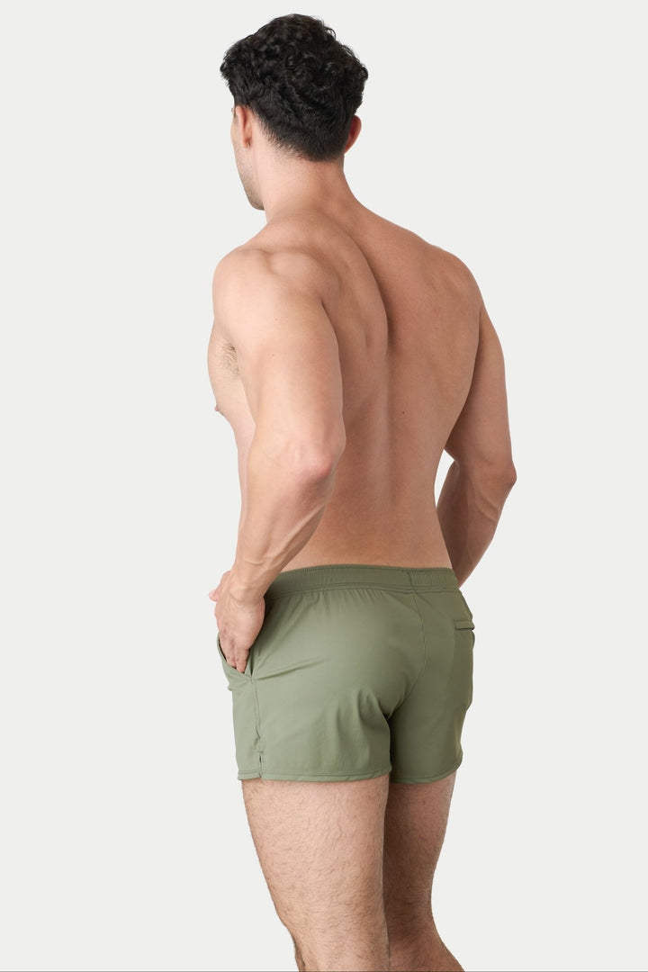 HYBRID Shorts - Moss Green - AWRY