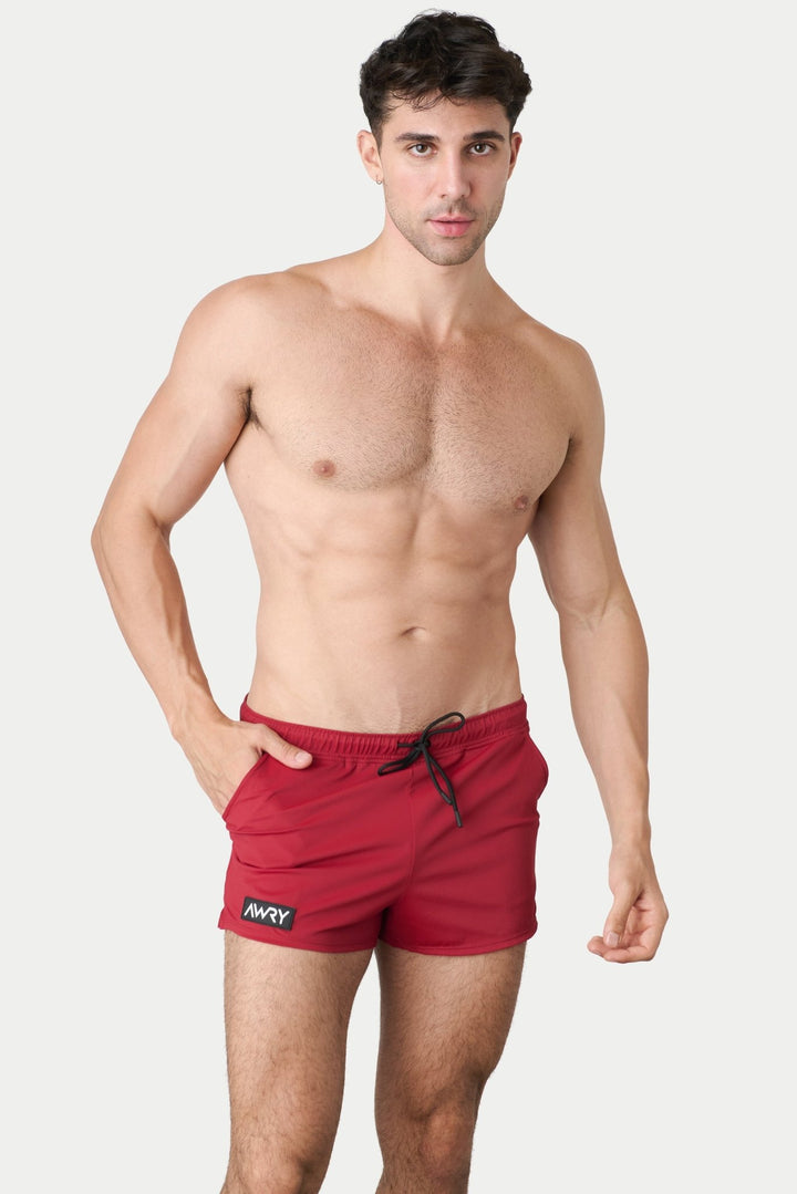 HYBRID Shorts - Ruby - AWRY