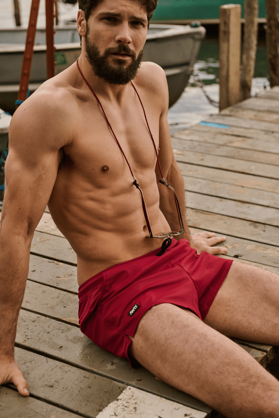 HYBRID Shorts - Ruby - AWRY