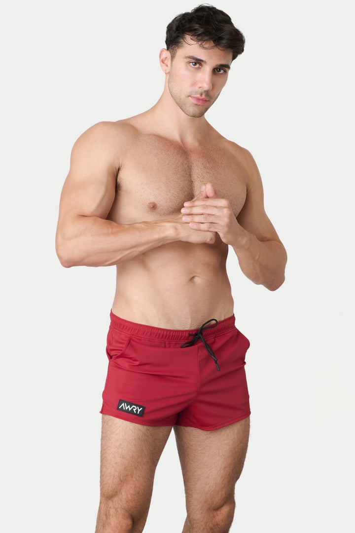 HYBRID Shorts - Ruby - AWRY
