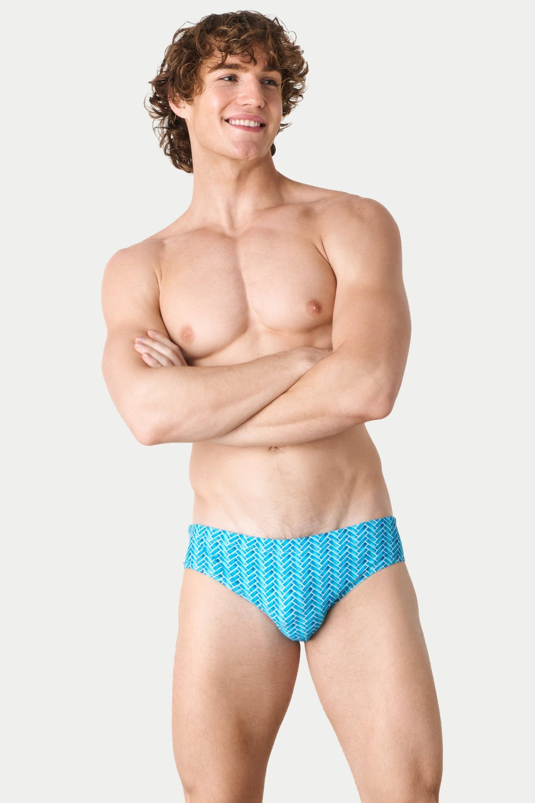 ICON Classic Swim Brief - Herringbone - AWRY