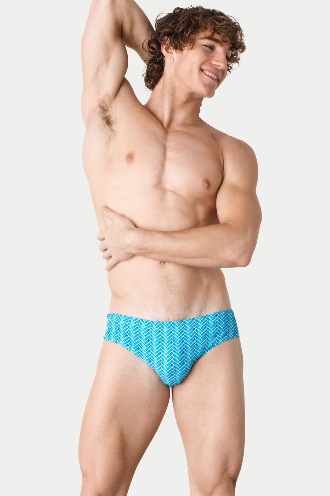 ICON Classic Swim Brief - Herringbone - AWRY
