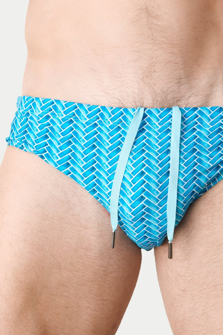 ICON Classic Swim Brief - Herringbone - AWRY