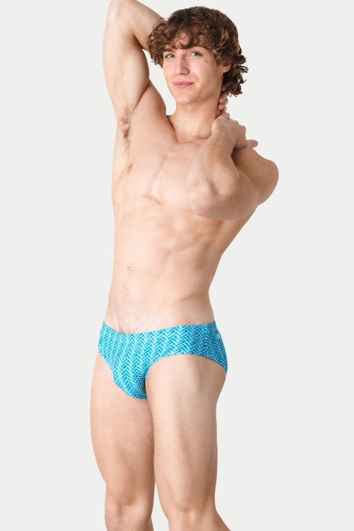 ICON Classic Swim Brief - Herringbone - AWRY