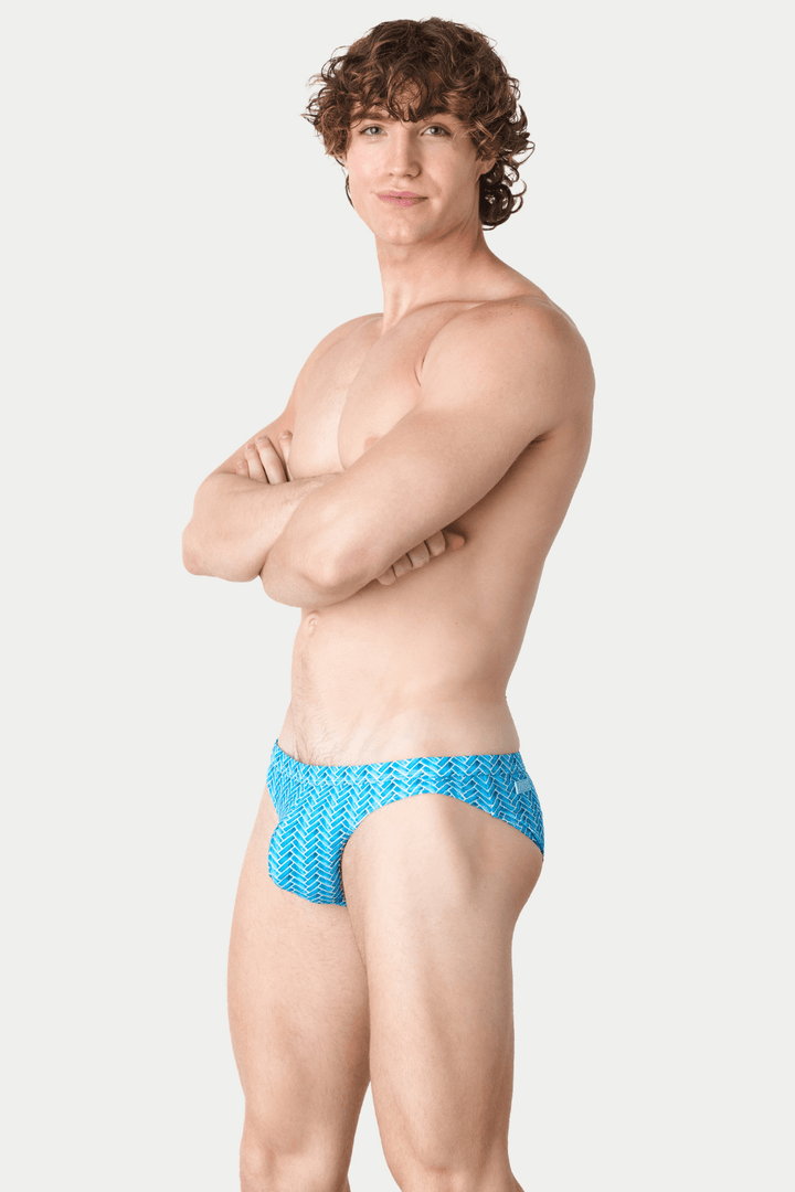ICON Contour Swim Brief - Herringbone - AWRY