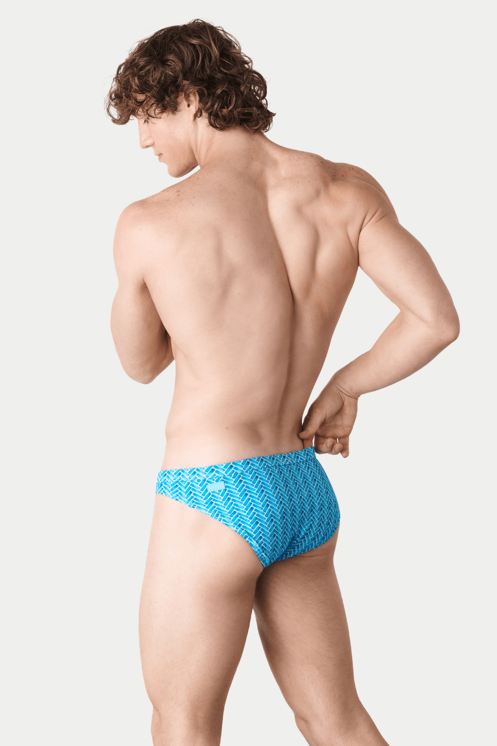 ICON Contour Swim Brief - Herringbone - AWRY