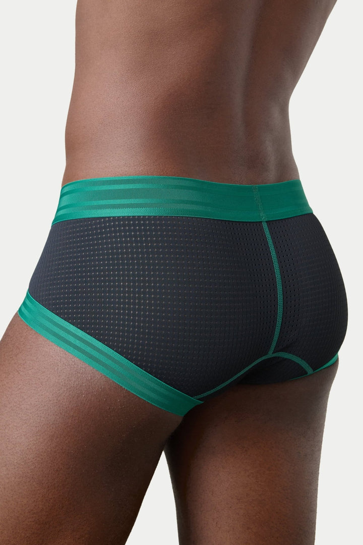 LIFT Briefs - Green with Black - AWRY