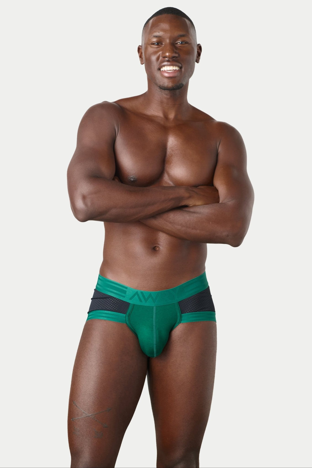 LIFT Briefs - Green with Black - AWRY