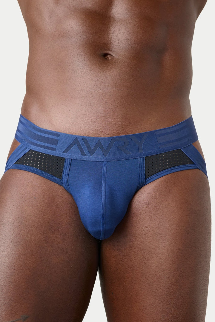 LIFT Jock Thong - Blue with Black - AWRY