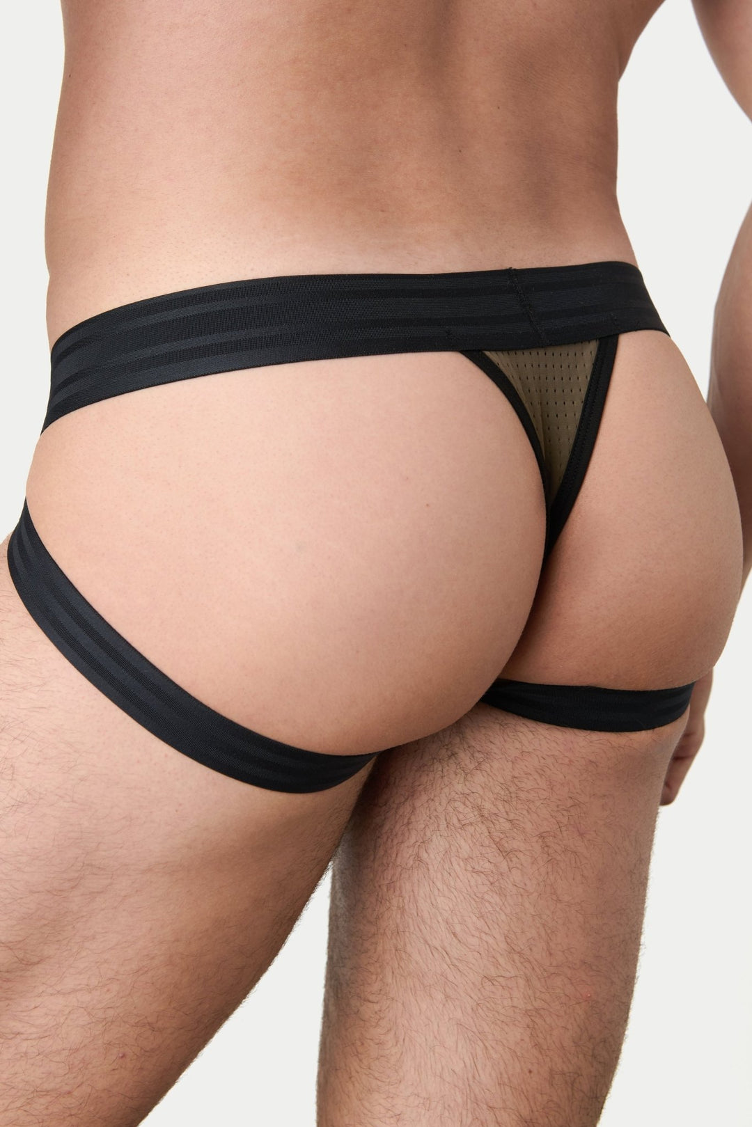 LIFT Jock Thong - Moss Black - AWRY
