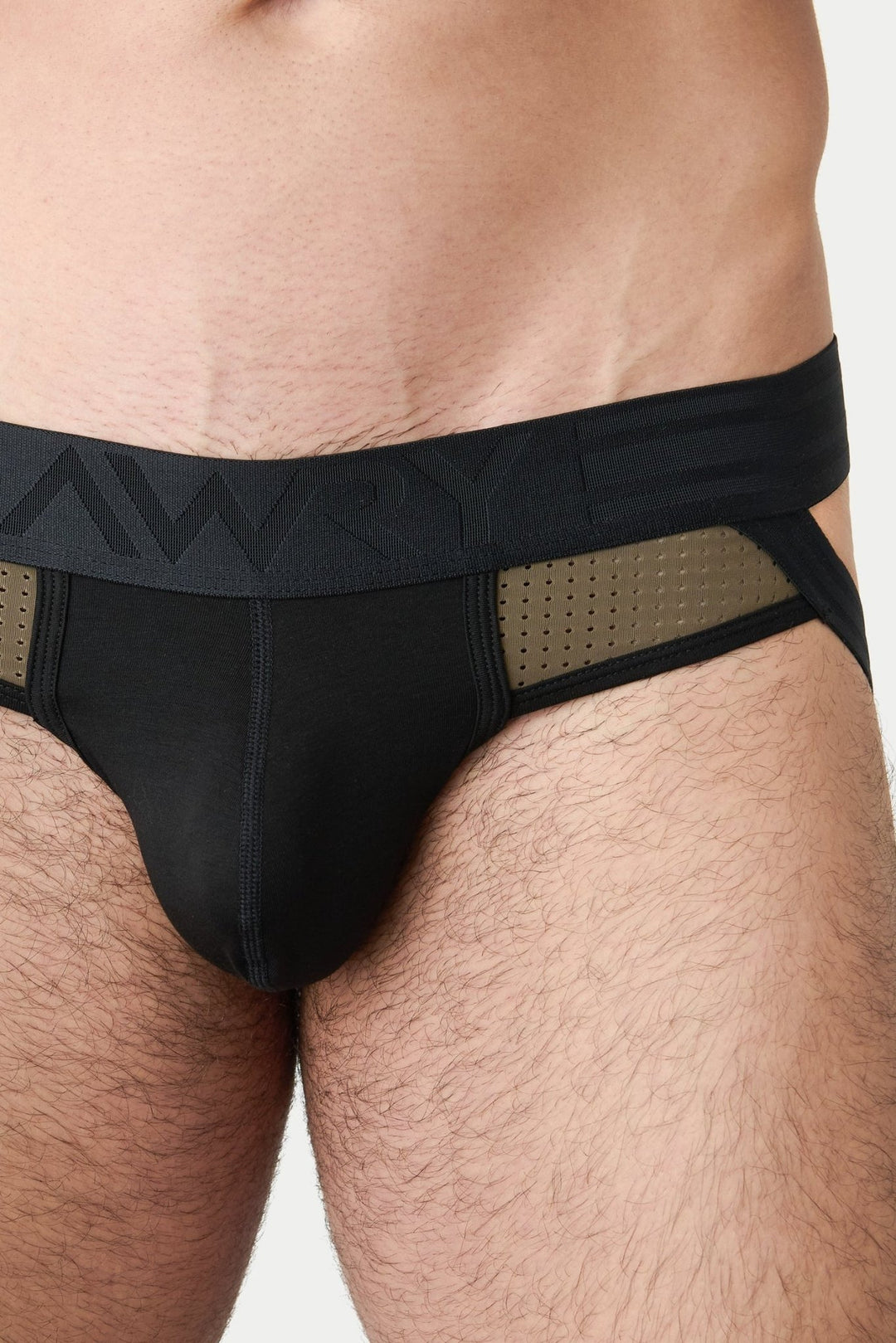 LIFT Jock Thong - Moss Black - AWRY