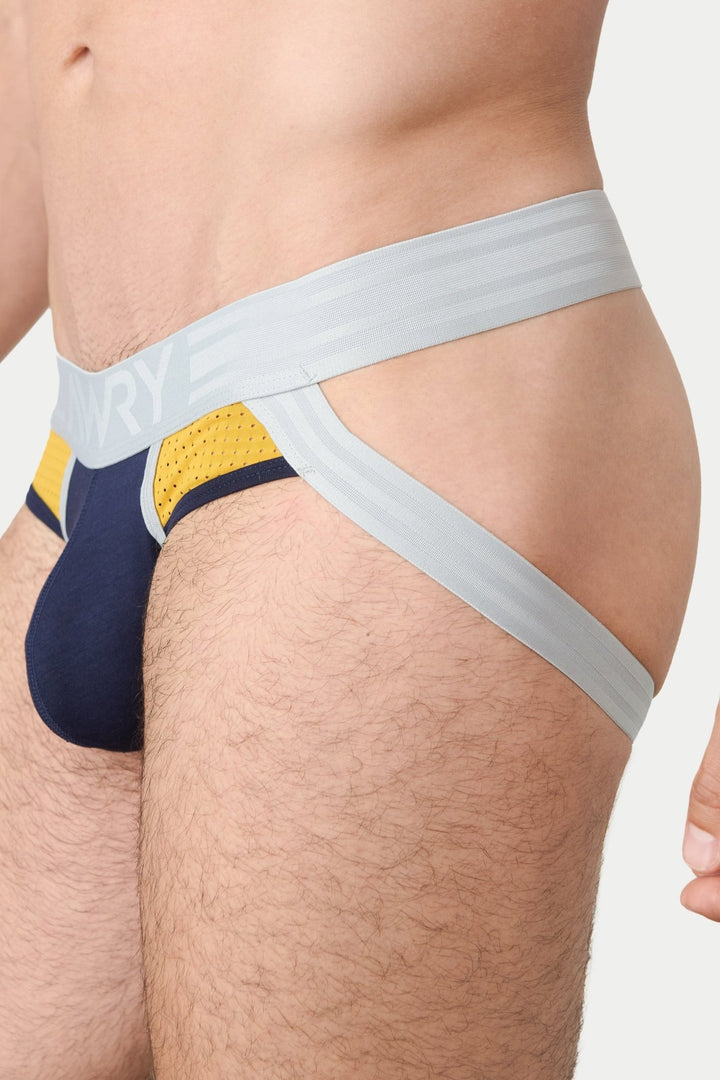 LIFT Jock Thong - Navy Gold - AWRY