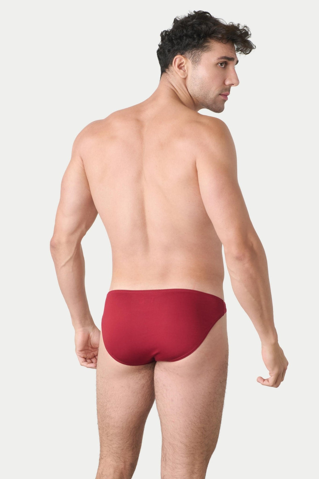 LOUNGE Briefs V2 - Maroon - AWRY