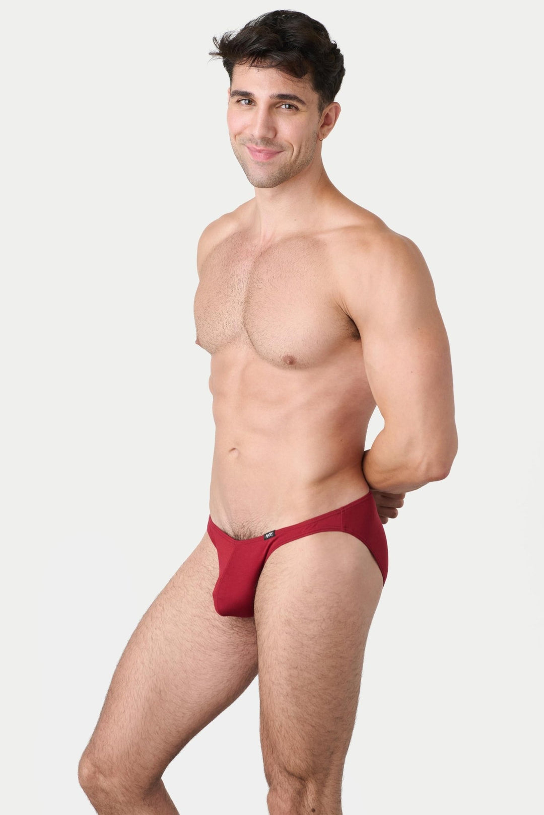 LOUNGE Briefs V2 - Maroon - AWRY