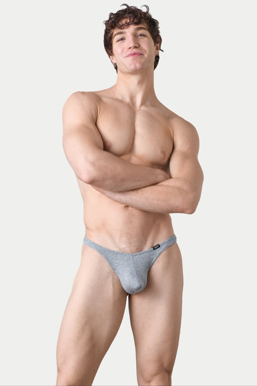 LOUNGE Thong - Heather Gray - AWRY