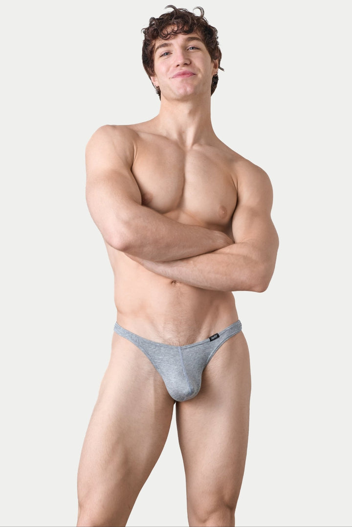 LOUNGE Thong - Heather Gray - AWRY