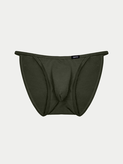 LUXE String Bikini - Deep Olive - AWRY