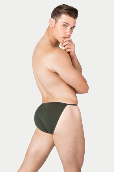 LUXE String Bikini - Deep Olive - AWRY