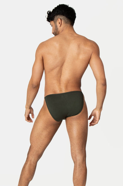 LUXE String Bikini - Deep Olive - AWRY