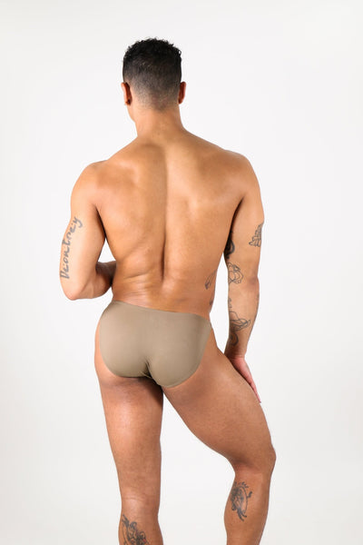 MODERN Logo Bikini - Taupe - AWRY