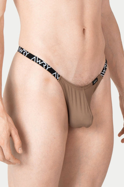 MODERN Logo Thong - Taupe - AWRY