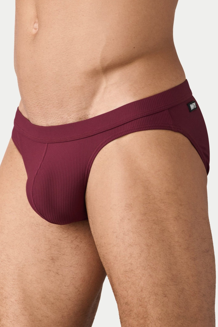 OASIS Contour Swim Brief - Maroon - AWRY
